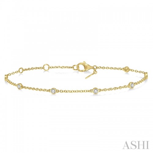 Ashi 1/4 CTW Diamond Station Bracelet